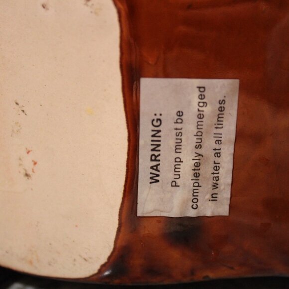 Natures Garden Tabletop Relaxation Fountain Tranquility Cowboy Boot Western - Picture 12 of 14